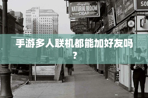 手游多人联机都能加好友吗？