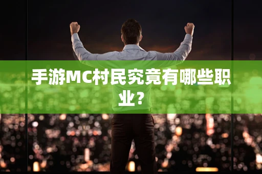 手游MC村民究竟有哪些职业？
