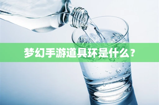 梦幻手游道具环是什么？