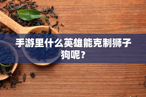 手游里什么英雄能克制狮子狗呢？