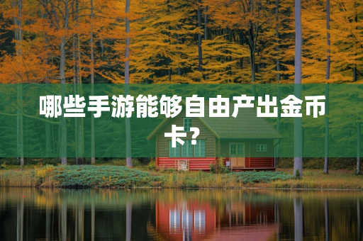 哪些手游能够自由产出金币卡？