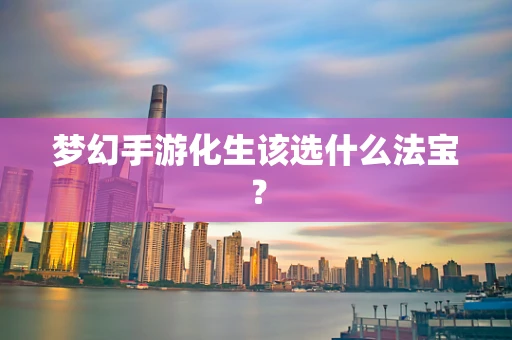 梦幻手游化生该选什么法宝？