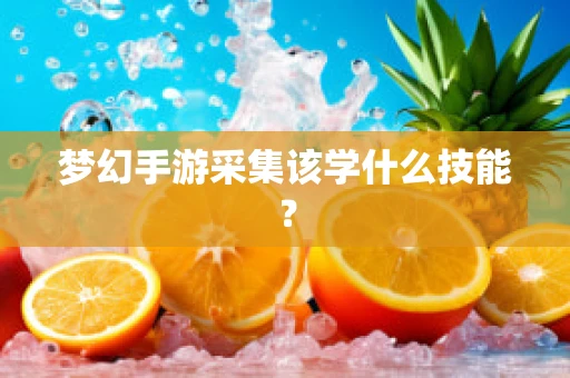 梦幻手游采集该学什么技能？