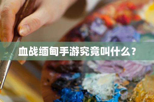血战缅甸手游究竟叫什么？