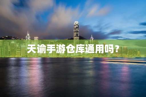 天谕手游仓库通用吗？