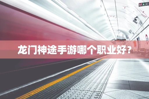 龙门神途手游哪个职业好？