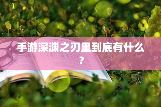 手游深渊之刃里到底有什么？