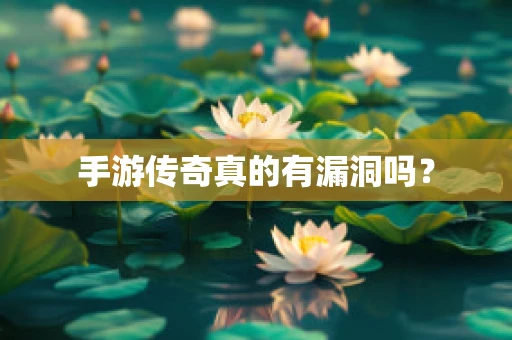 手游传奇真的有漏洞吗？