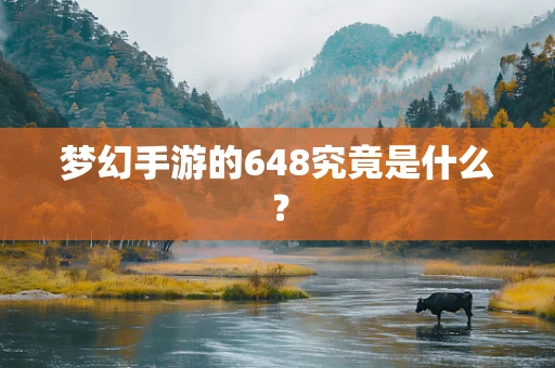 梦幻手游的648究竟是什么？