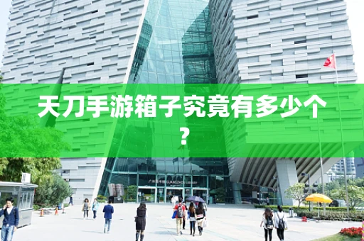 天刀手游箱子究竟有多少个？