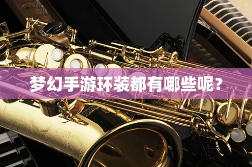 梦幻手游环装都有哪些呢？