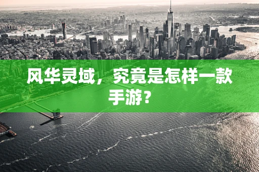 风华灵域，究竟是怎样一款手游？