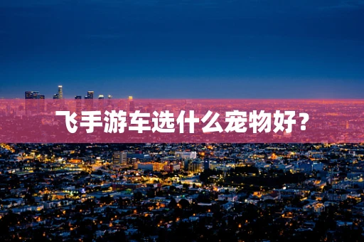 飞手游车选什么宠物好？