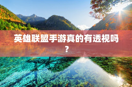 英雄联盟手游真的有透视吗？