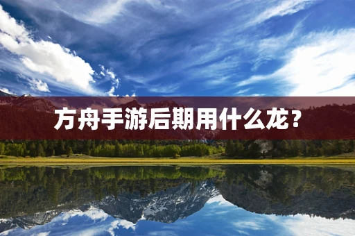 方舟手游后期用什么龙？
