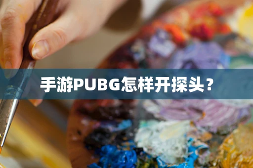 手游PUBG怎样开探头？