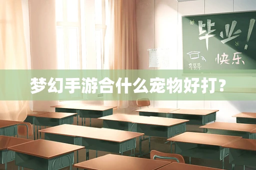 梦幻手游合什么宠物好打？