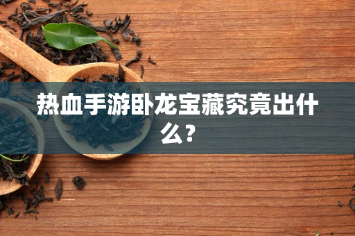 热血手游卧龙宝藏究竟出什么？