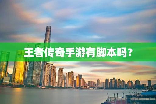 王者传奇手游有脚本吗？