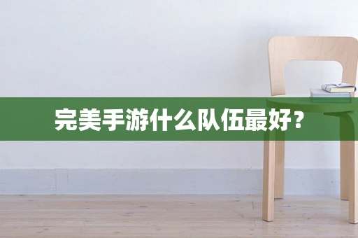 完美手游什么队伍最好？