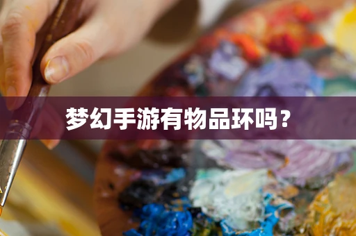 梦幻手游有物品环吗？