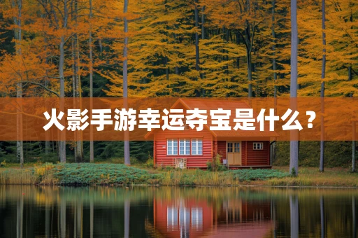 火影手游幸运夺宝是什么？
