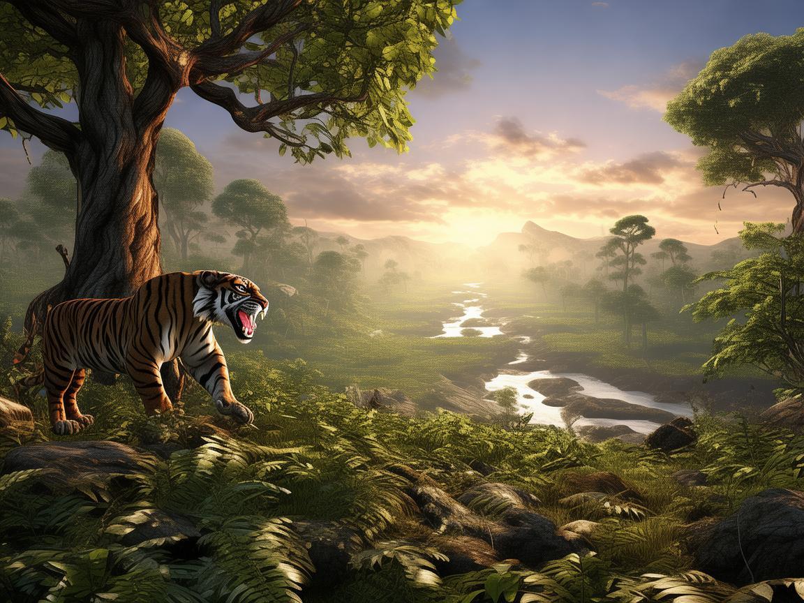 方舟手游南方有剑齿虎吗？